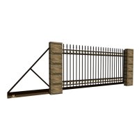 Откатные ворота кованные