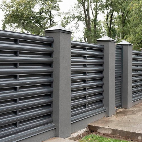 Забор из металлоштакетника 1,7м