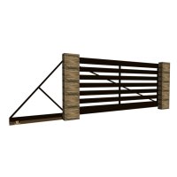 Откатные ворота с ранчо