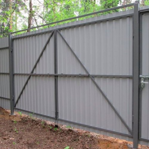 Каркас распашных ворот 5м