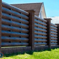 Забор из металлоштакетника 1,7м