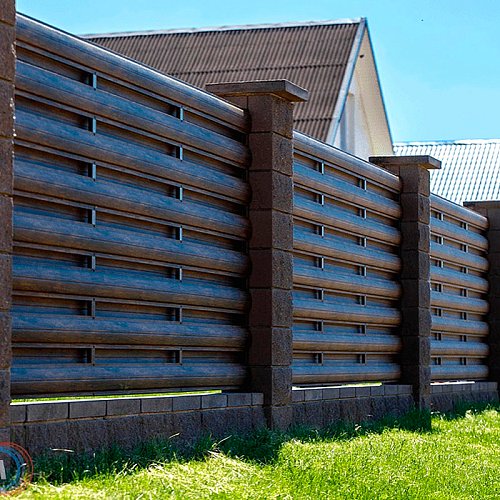 Забор из металлоштакетника 1,7м