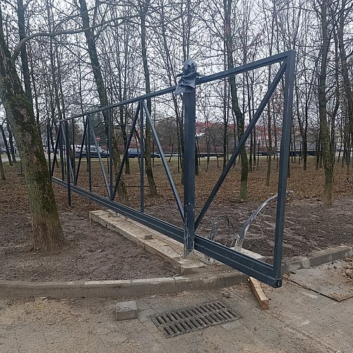 Откатные ворота 8м