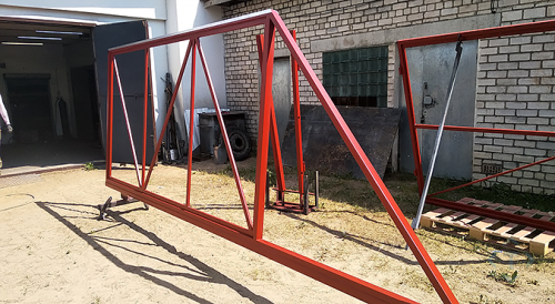 Каркас откатных ворот