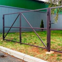 Каркас распашных ворот 5м