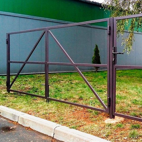 Каркас распашных ворот 5м