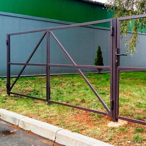 Каркас распашных ворот 5м