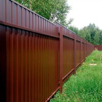 Забор из профлиста 2м
