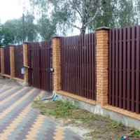 Забор из металлоштакетника 1,7м