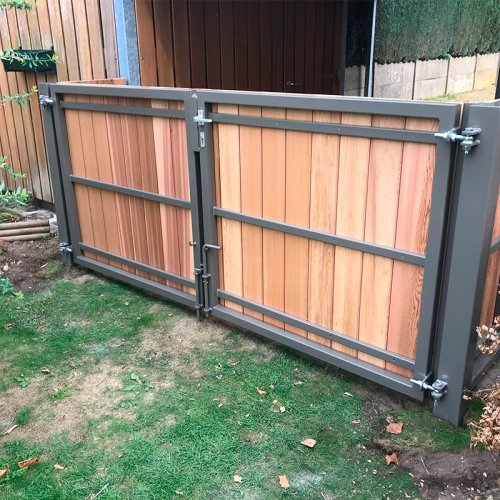 Каркас распашных ворот 5м