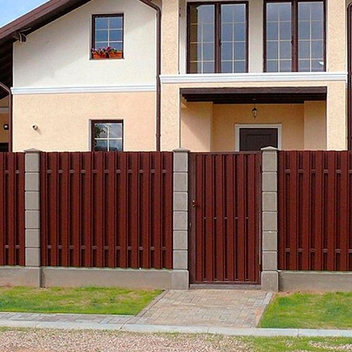 Забор из металлоштакетника 1,7м