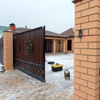 Монтаж откатных ворот под ключ